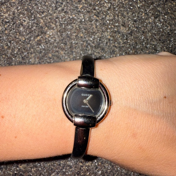 Gucci Silver and Black Smartwatch